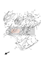 1PHF83852000, Tellerhuis, Yamaha, 3